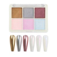 Molly Nails - Nail Pollen Mirror Effect 6 kleuren Nr 1 - Caramdia