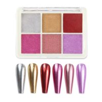 Molly Nails - Nail Pollen Mirror Effect 6 kleuren Nr 4 - Caramdia