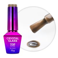 Molly Nails - Topcoat Crystal Glass Light Brown - Caramdia