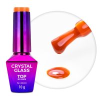 Molly Nails - Topcoat Crystal Glass Orange Pumpkin - Caramdia