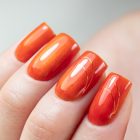 Molly Nails - Topcoat Crystal Glass Orange Pumpkin - Caramdia