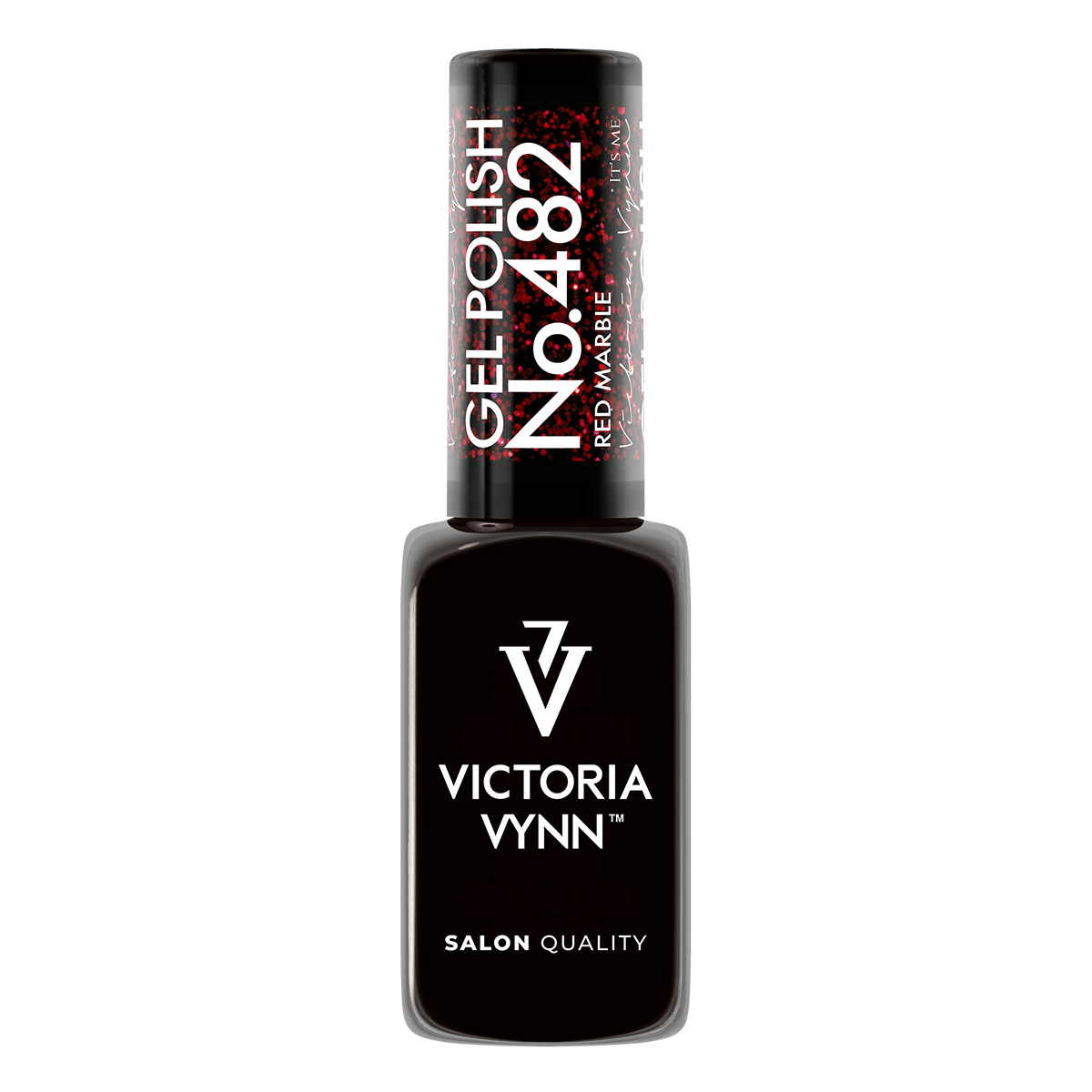 Victoria Vynn Red Marble 482 | Rode Shimmer Gellak - Caramdia